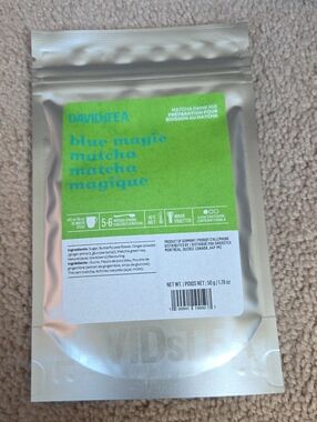 2/$25 Sealed! Davidstea BLUE MAGIC  MATCHA Drink Mix 50g Davids Tea